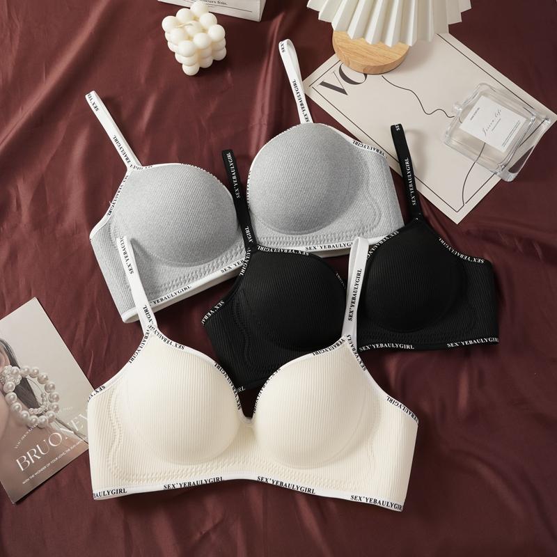 Solid Color Female Intimate Brassiere Lingerie Bra Women Seamless Bra Padded Sexy Wireless Gathers Push Up Bralette Underwear Bras