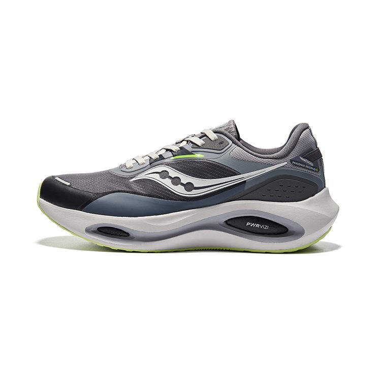 SAUCONY Phoenix Inferno 3 Lightweight Comfortable Breathable Supportive Low-Top Running Shoes Men Sneaker Black Gray S28188-3