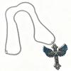 Original Luminous Star Cross Wings Pendant - Retro Fluorescent Necklace for Nighttime Style