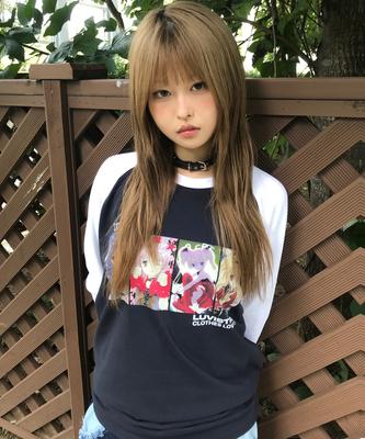 LUVISTRUE Shugo Chara! Raglan Tee(Navy)