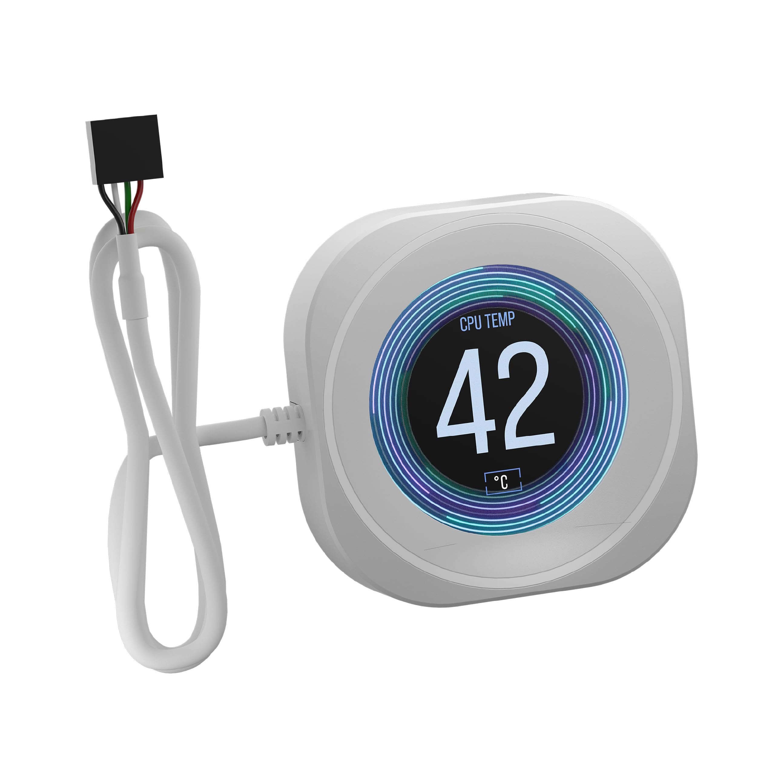 

CORSAIR NAUTILUS RS LCD Module Compatible with NAUTILUS RS and NAUTILUS RS ARGB AIO CPU Coolers IPS LCD Screen Easy Installation White – – 2.1-inch – білий