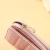Fashion PVC Nylon Women Short Wallet Zipper Design Solid Color Coin Purse Large Capacity Card Bag Holder Women Men