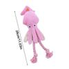 Squid Puppy Pet Dog Chew For Lovely Pink Teeth Cleaning Pet Toys Octopus Plush Toys Supplies BB Small Cute Rope Toy Dog Squeak