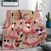 1pc Soft And Comfortable Flamingo Pattern Throw Blanket - Perfect Gift for Friends And Family, All-Season Flannel Blanket for Bed, Sofa, Office, Trave