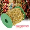 Rouleau de 60 m de fil de perles galvanisées pour guirlande de décoration de mariage à faire soi-même 3 mm + 8 mm(d'or)