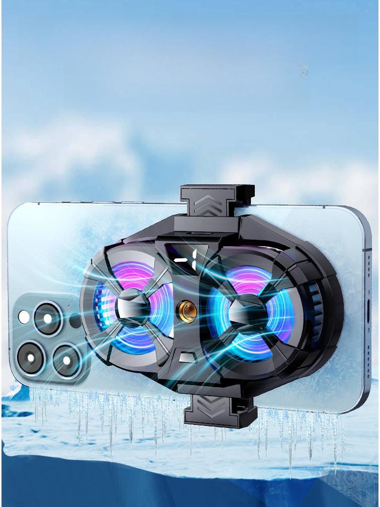 

Обновленный двухвентиляторный радиатор для мобильного телефона SL07: Сверхтихое охлаждение полупроводников с цифровым дисплеем