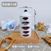 Empty Candle Holder Jars with Lid Lady Lips Sun Ceramic Decorative Jar Retro Cosmetic Jewelry Storage Small Bottle Box Ornament