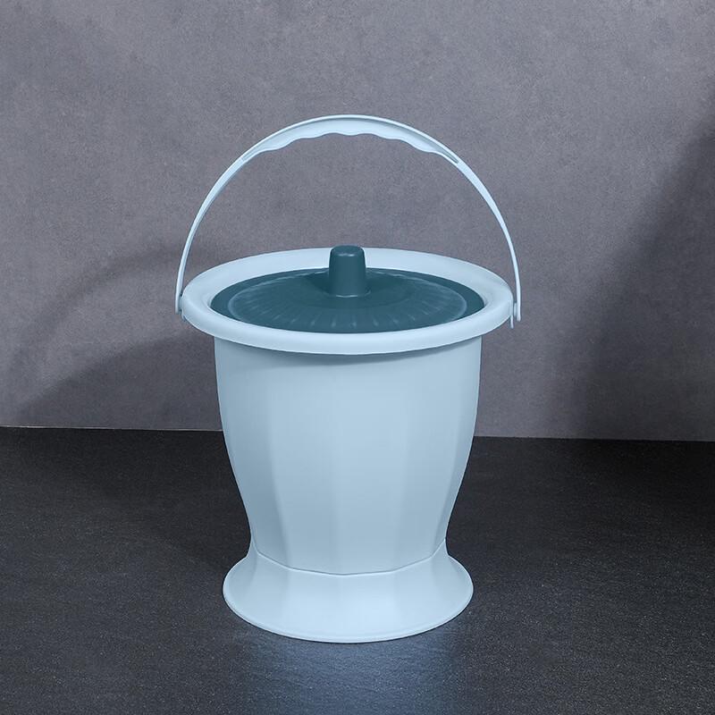 Portable Bedside Urinal Pot with Lid and Brush