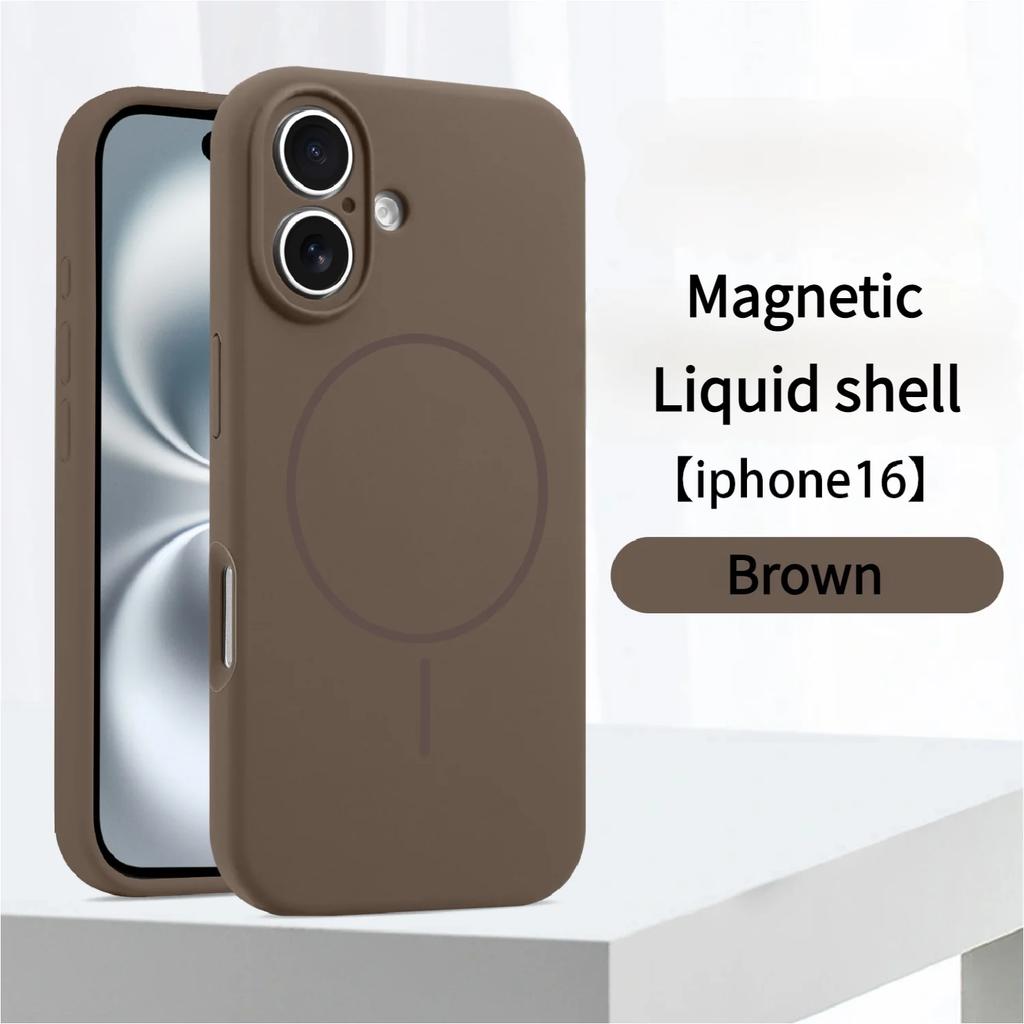 Official Liquid Silicone For Magsafe Case For iPhone 17 Pro 16 13 11 14 15 12 Pro Max Magnetic Wireless Charger Protector Cover