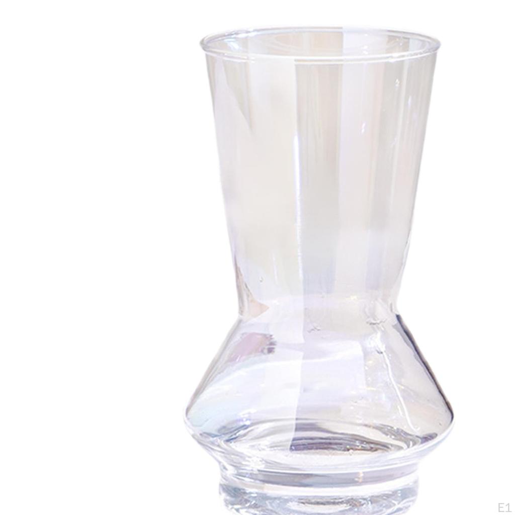 Glass Vase Flower Pot Gift Arrangement Flowerpot Desktop Ornament for Restaurant Cafe Wedding
