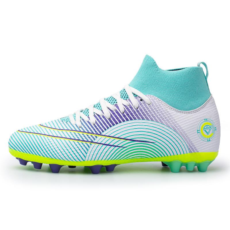 

Cheap new high-top broken nails long nails football shoes outdoor lace-up student training shoes spring and autumn socks shoes 34