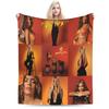 KAROL G Tropicoqueta Flannel Blanket Winter  Warm Soft Throw Blanket for Boy Girl Bedroom Aesthetic Bedspread Sofa Bed Cover