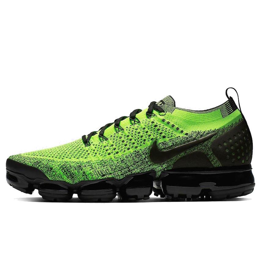 New Nike Air VaporMax Flyknit 2 Volt Black 942842-701