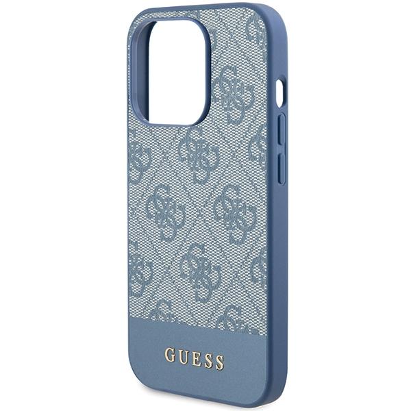 Guess Guhcp15Lg4Glbl Iphone 15 Pro 6.1 Niebieski/Blue Hardcase 4G Stripe Collection