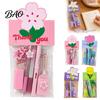 Portable Correction Tape for School Flower Stationery Set, Macaron Color And Smooth Small Gifts Students Writing Gel Pens, Homework Essentials Set