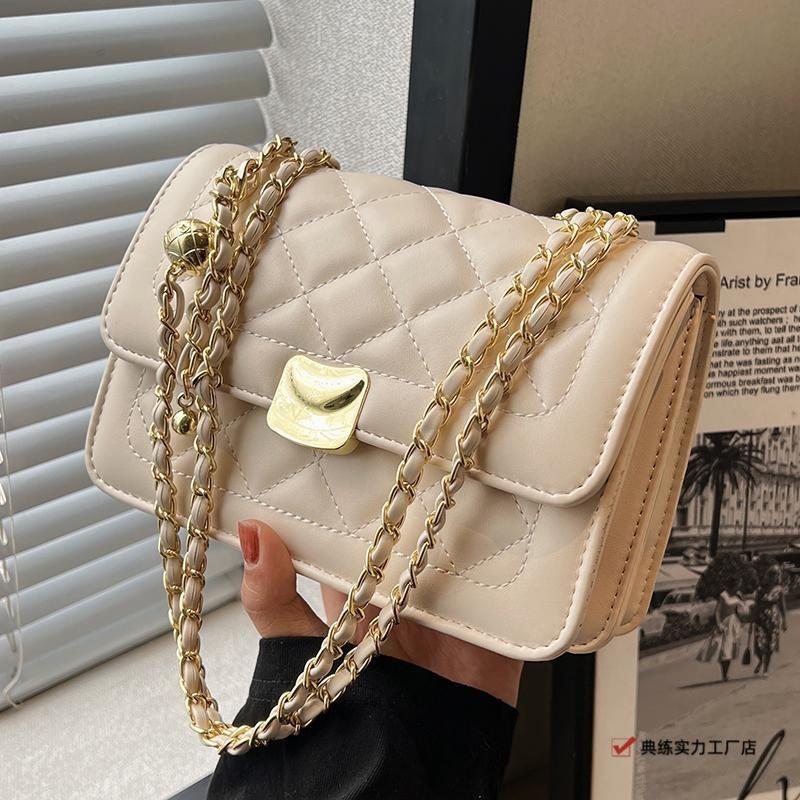 High-end Small Bags, Women's Bags, New Models, Popular Niche Versatile Diamond Chain Bags This Year, Popular Messenger Bags