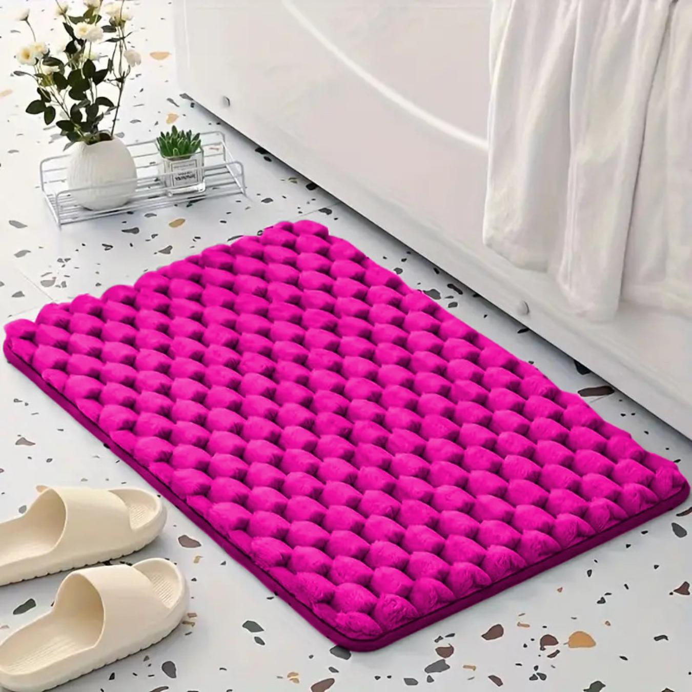 

Коврик для ванной комнаты, нескользящие ковры для умывальника, боковой коврик для ванной, коврик для двери в душевую кабину, пена с эффектом памяти, 3D-подкладка 60cm*100cm розы красного