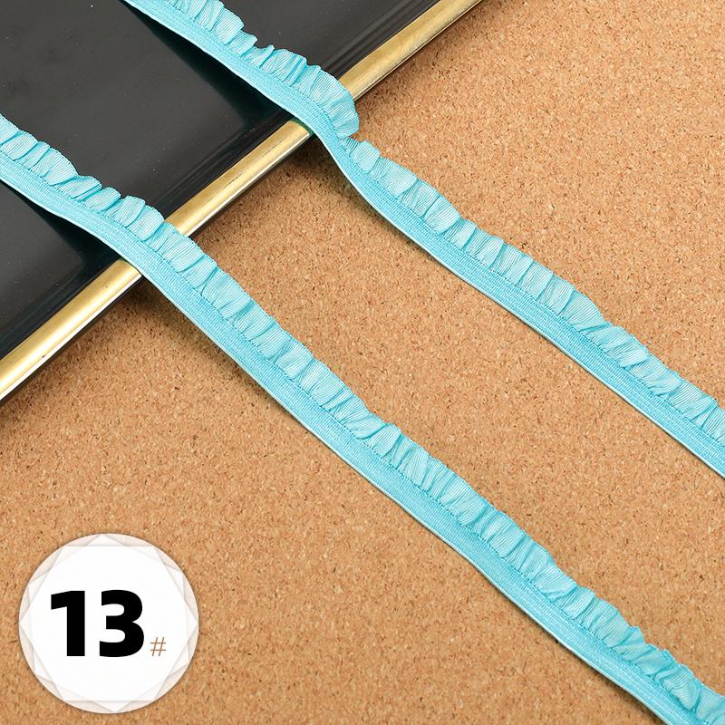 5m Elastic Lace DIY Clothing Neckline Cuff Cloth Strips Clothes Hem Decorative Trim Ribbons Party Dress Decoration Sewing Fabric