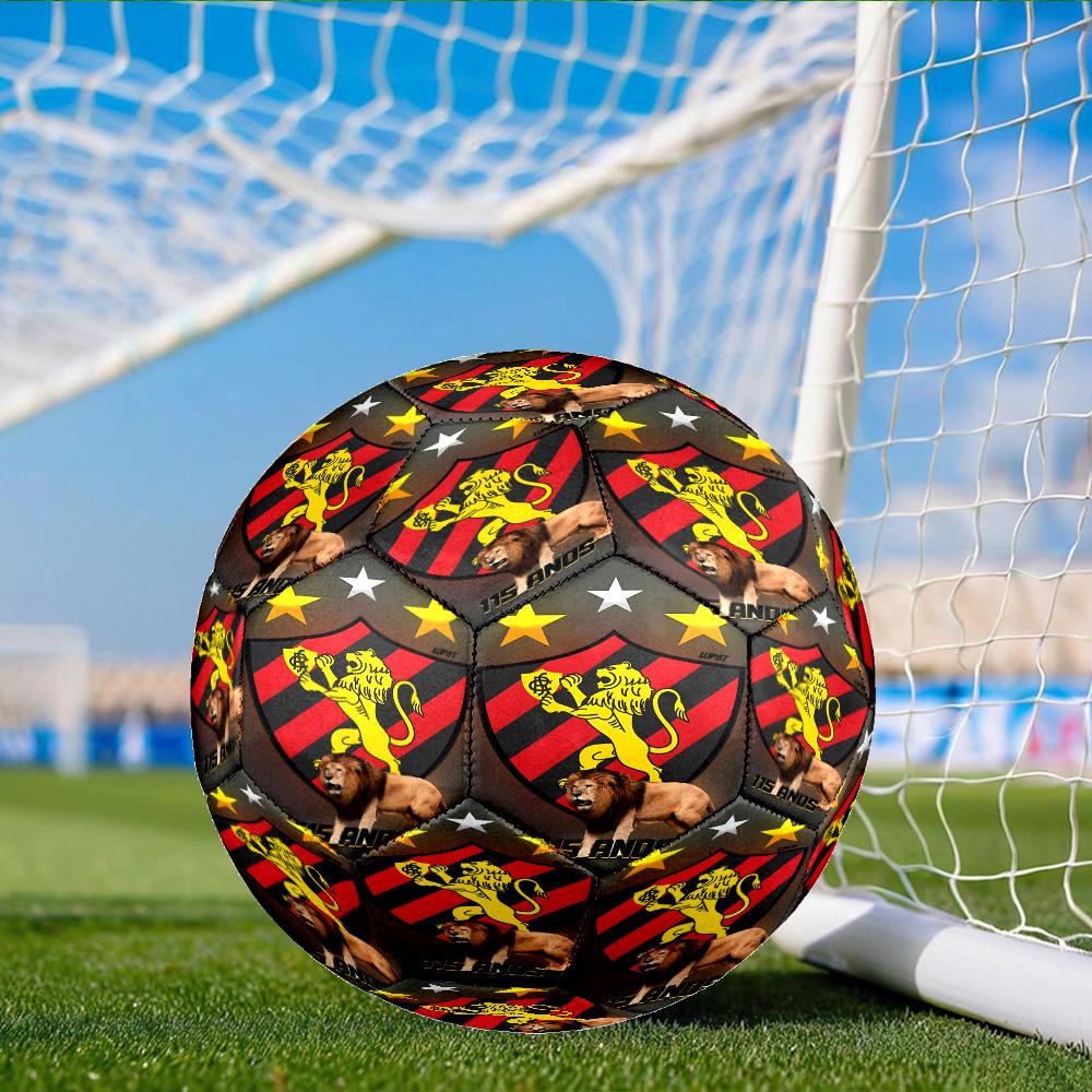 Fc Crest Design Printed Size 5 Soccer Balls, Anti-Slip, Protective Football, Outdoor Sport, a Unique Gift Suitable for him/her, Birthday