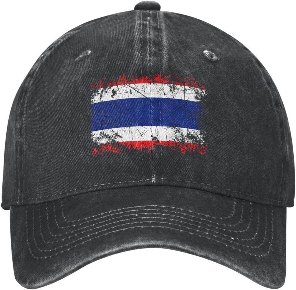 Thailand Flagge Used Baseballkappe Unisex Gewaschene Baumwolle Lässig Verstellbar Sonnenschutzmütze