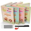 Eclet Magisches Buch für Kinder, Sank Magisches Übungsheft, (4 Bücher+10 Nachfüllpackungen+1 Stift+1 Griff) Zahlen-Nachzeichnungsbuch für Vorschulkinder