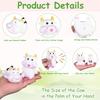 36 Pcs Rubber Cow Baby Bath Toy Mini Rubber Cows Bulk Squeak Floating Fun Water Squirting Bathtime Play Farm Animal Bath Toys