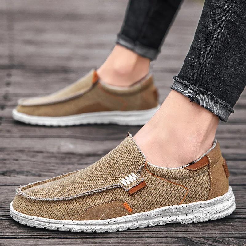 Mode Übergröße 39-47 Herren Canvas Schuhe Herren Slipper Casual Sommer Neue Schuhe Männlich Leicht Bequem Slip-on Allround-Sneaker Mann