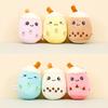 Adorable Plush Cup Keychain Cute Bag Charm Wholesale Cartoon Doll For Trendy Style