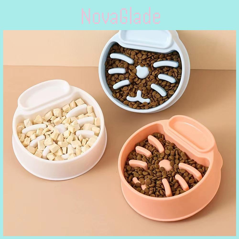 Haustier-Langsamfressnapf für Hunde und Katzen Verhindert Ersticken und Fördert Gewichtsverlust Kunststoffmaterial