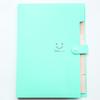 Large capacity multi-layer insert storage clip with smiling face PP folder, large capacity