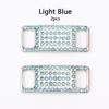 2Pcs Colorful Rhinestone Laces AF1 Shoe Decoration Jeweled Sneaker Shoe Charms Girl Gift DIY Shoelaces Buckles Shoes Accessories