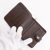 LOUIS VUITTON Compact zip Bi-Fold Wallet N61668 Brown Damier canvas Women Used