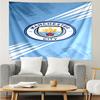 Manchester City Football Club Tapestry for Bedroom Aesthetic Classroom Tapestries Wall Hanging for Living Room Dorm Office,Ideal Creative Gift