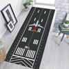Gray Runway Road Rug for Kids Airport Airplane Themed Playmat for Playrooms Bedrooms Perfect Aviation Play Rug Children’s Fun