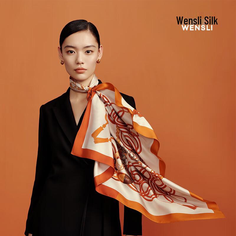 

WENSLI Starry Pattern Mulberry Silk Scarf