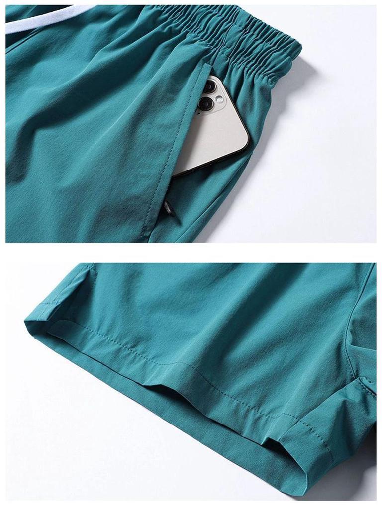 Men's Quick-Dry Ice Silk Running Shorts – Summer Casual Thin Fitness Shorts