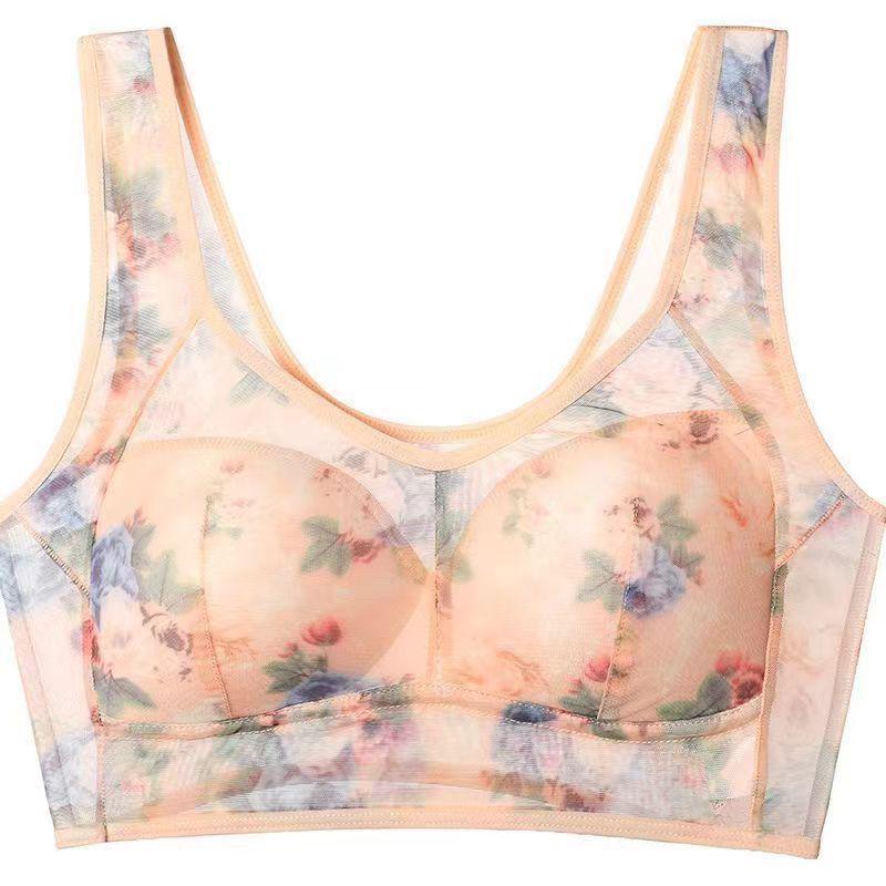 Reggiseno Wireless Anti-Caduta a Fascia con Supporto Laterale per Donne di Mezza Età e Anziane