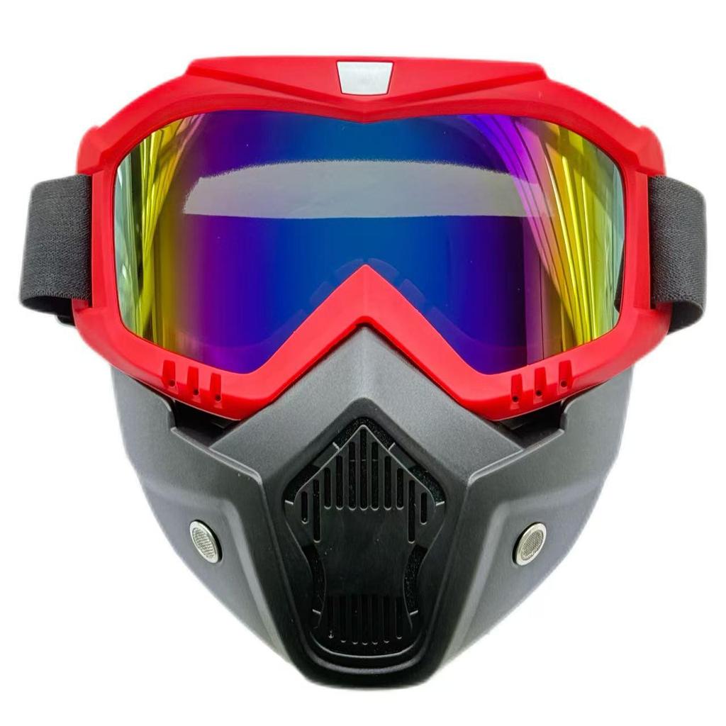 Retro Fashion Cycling Glasses: Windproof, Dustproof, Impact Resistant, Full Face Protection
