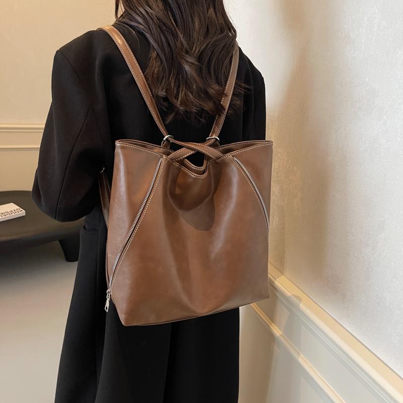 2026 Herbst und Winter Leder Tragetasche Große Kapazität Schultertasche Damen Modische Handtasche