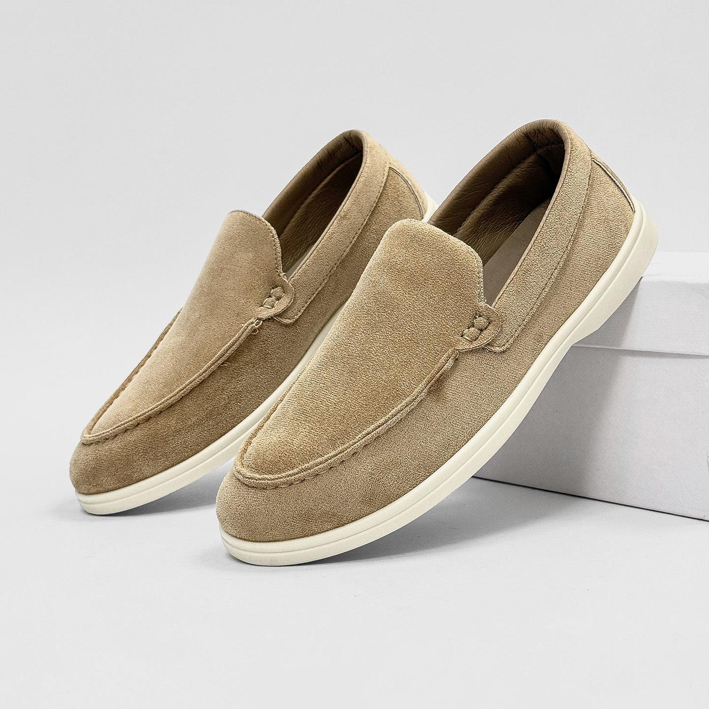 

Men s shoes loafers Doudou men s shoes large size 2025 new men s lazy shoes daily casual shoes solid color 45