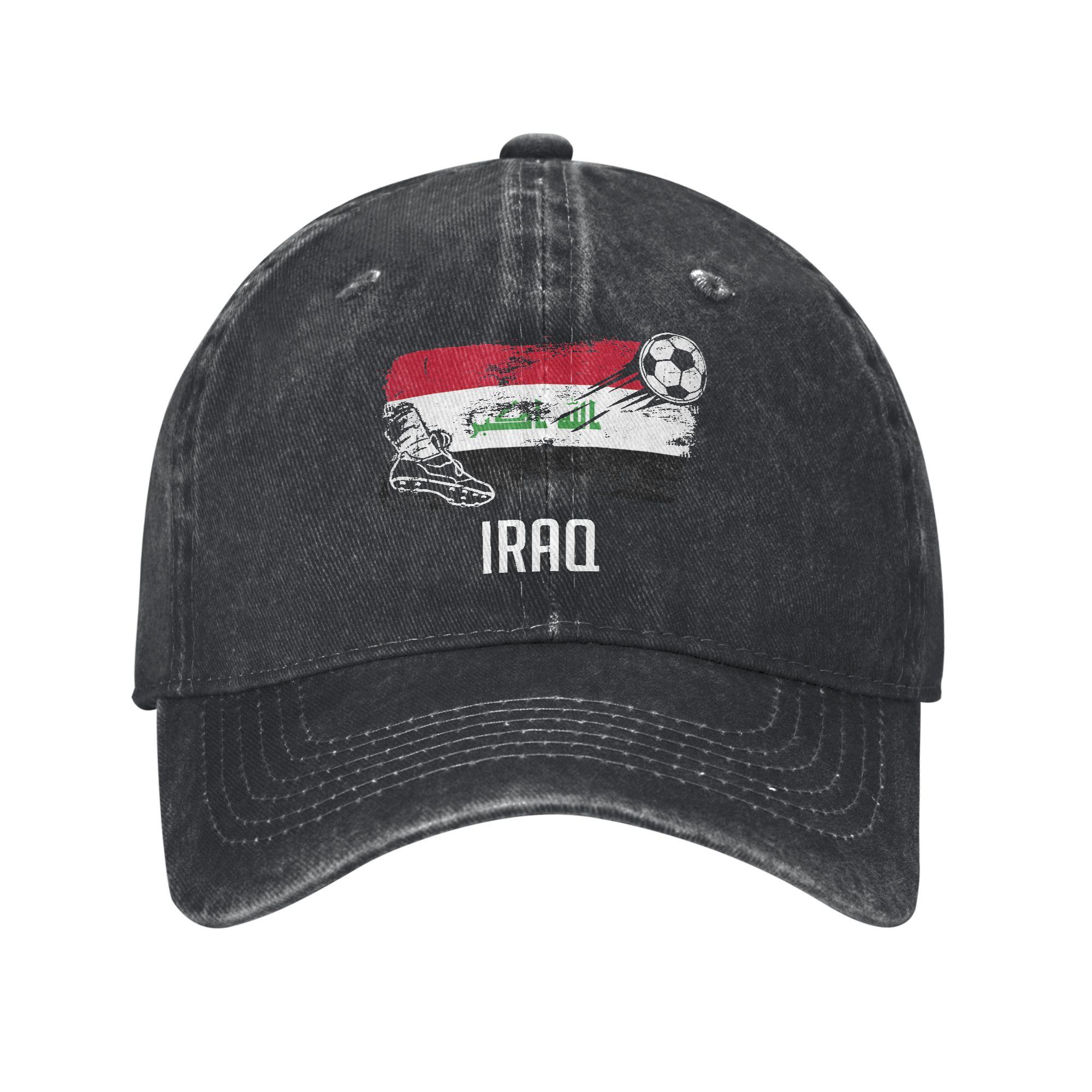 Iraq Flag Wear Baseball Caps Unisex Women Daily  Caps Hat Adjustable Trucker Hat Adjustable