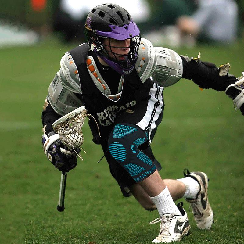 Genouillère Sangle Rotule Support Médial Ménisque Solide Protection Compression Silicone Fitness Boxe Course Genouillères Sport