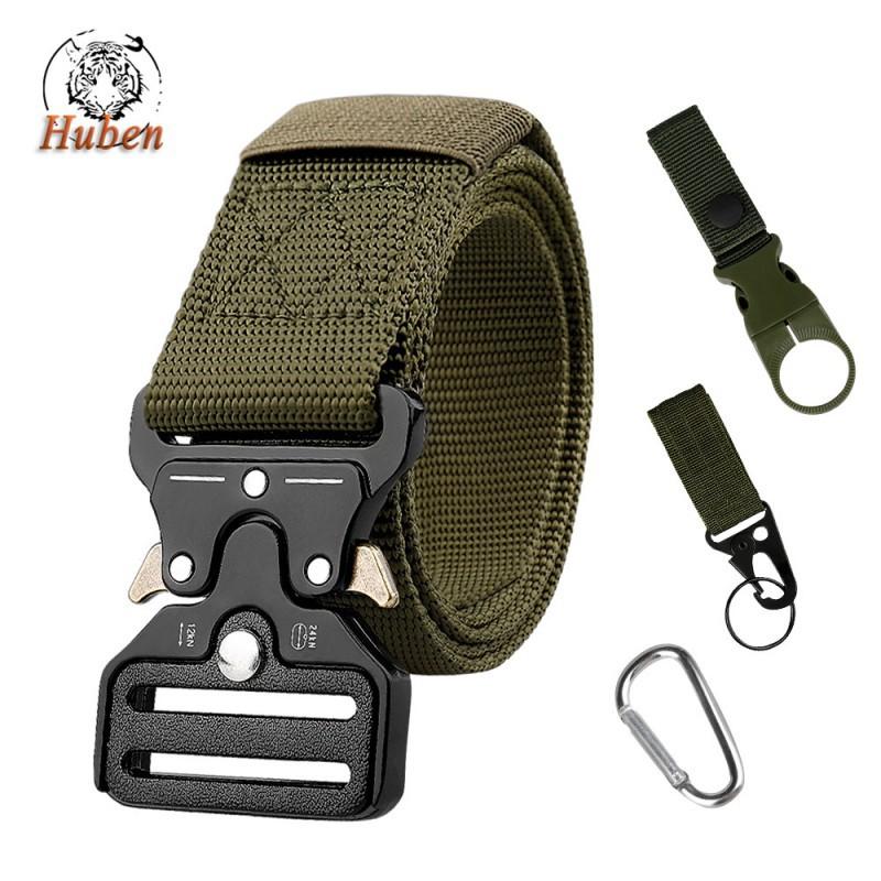 

Cobra Belt Mountaineering Buckle Key Chain Kettle Set Men s Multi-Functional Military Fan Canvas 125cm зелёный