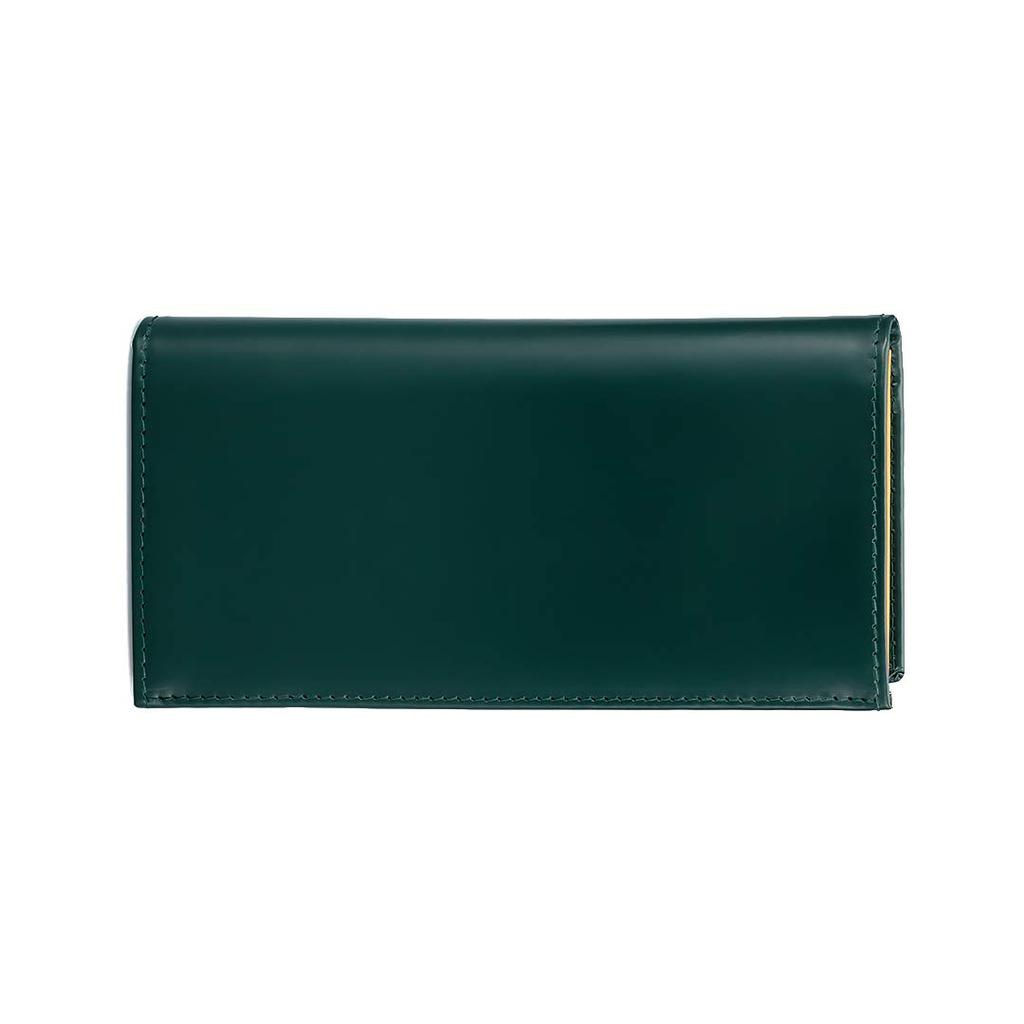 Ettinger BH2112 Slim Long Wallet with Zippered Coin Officially Imported Pocket, Green,