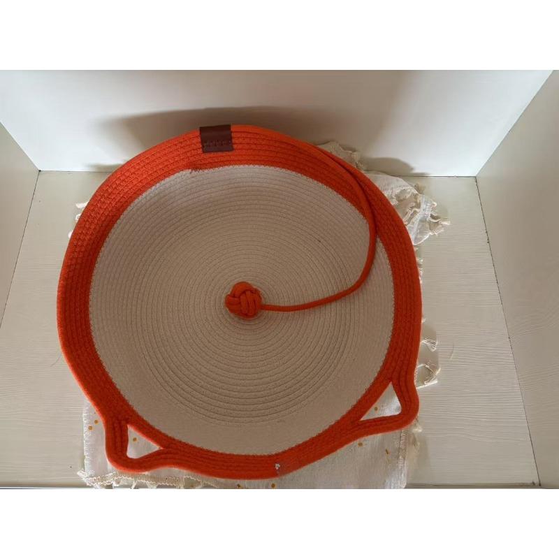 Scratch Resistant Cotton Rope Cat Bed Handwoven Pet Nest Breathable Summer Cool Mat Four Seasons Universal Bed for Cats Small Dogs