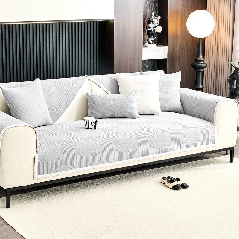 Cream Wind Sofa Cushion, All-Season Non-Slip Chenille Seat Cushion, Modern High-End  New Sofa Cover Cloth