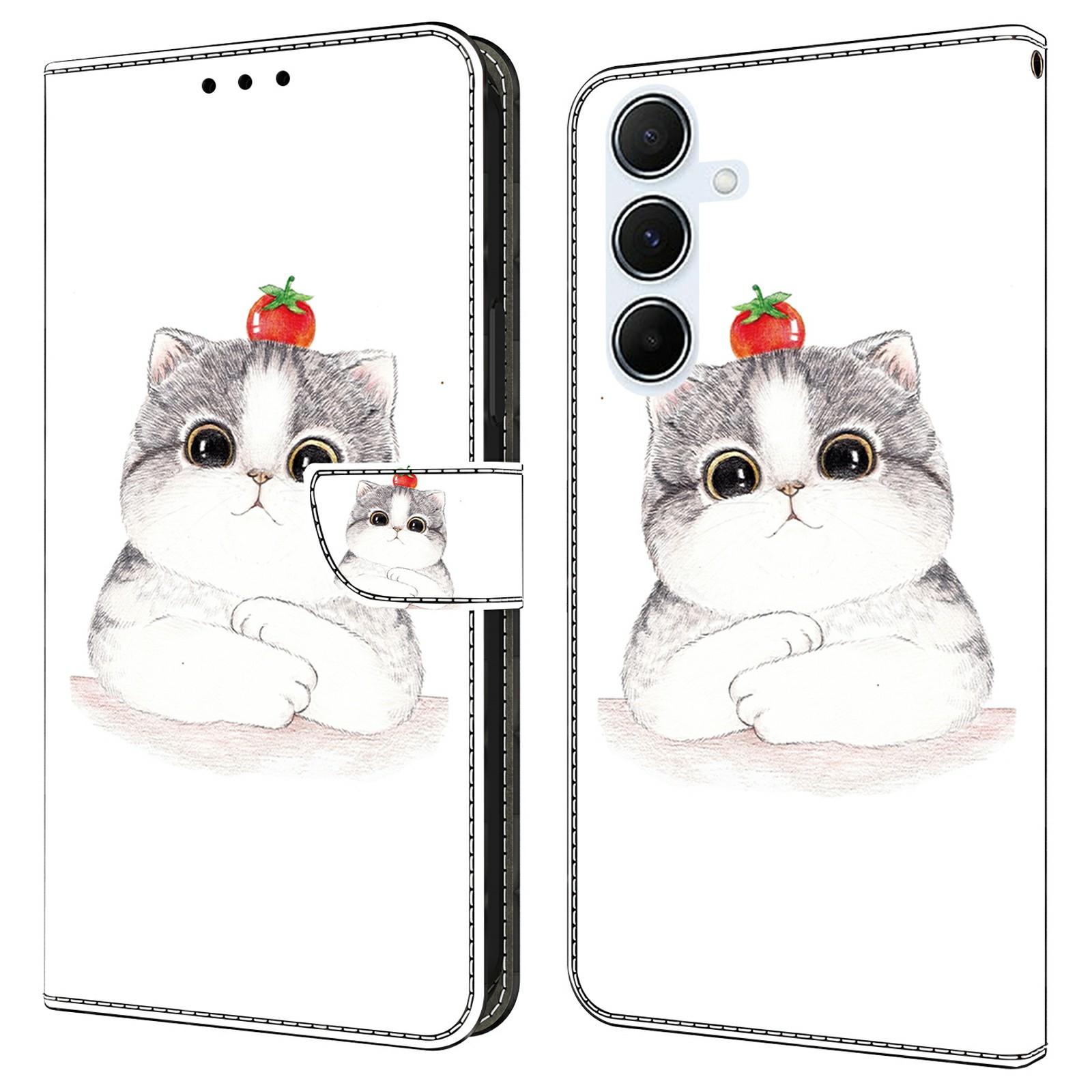 

Чохол для Samsung Galaxy A55 5G з друком візерунка, протиударний шкіряний фліп-гаманець, чохол для телефону N