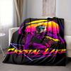 1Pc Crystal Lake Horror Flannel Blanket, Soft And Comfortable, Casual Warm, Camping Travel, Christmas, Halloween Xmas Gift En123