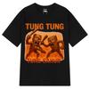 Tung Tung Tung Sahur Italian Brainrot Funny Meme T-shirtMan Woman Summer Short-sleeved Tee Loose T-shirt Streetwear