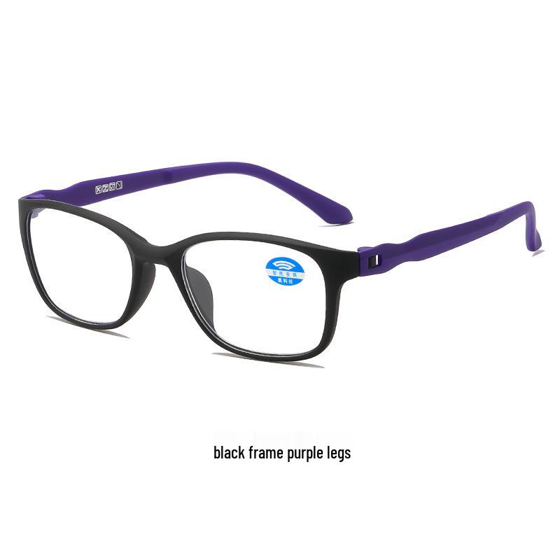Ultra-light Auto-Adjusting Anti-Blue Light Reading Glasses with Night Vision for Men and Women, Black Tech.